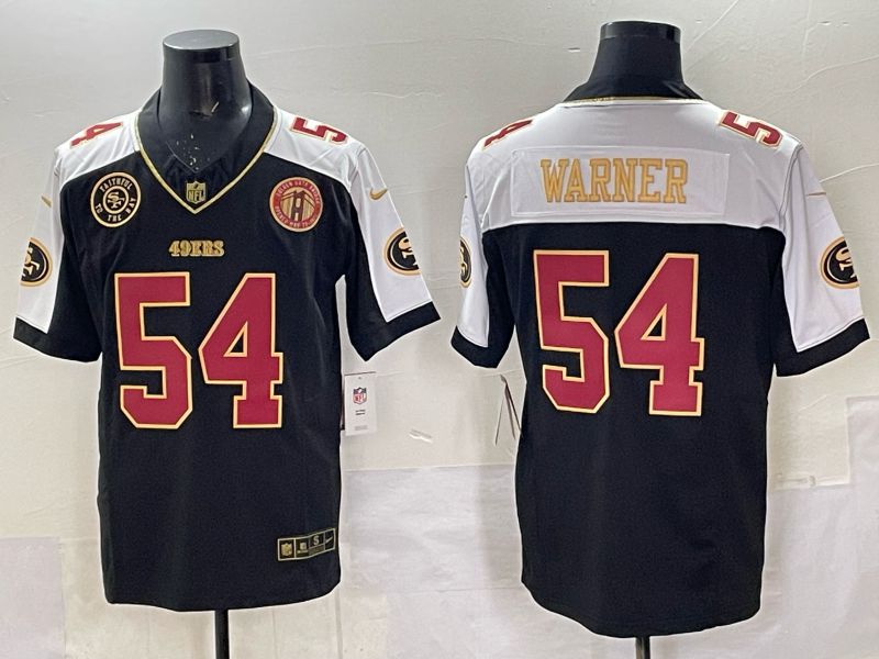 Men 2025 Nike San Francisco 49ers #54 Warner Black Limited NFL Jersey style 0064->san francisco 49ers->NFL Jersey